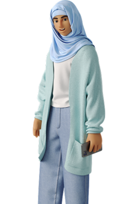 young woman in hijab